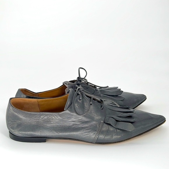 POMME D'OR Ingrid Slipper in Gray Leather Size 38 - Picture 2 of 13